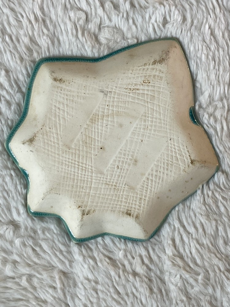 Ice Crack Glaze Maple Leaf Ceramic Side Dish