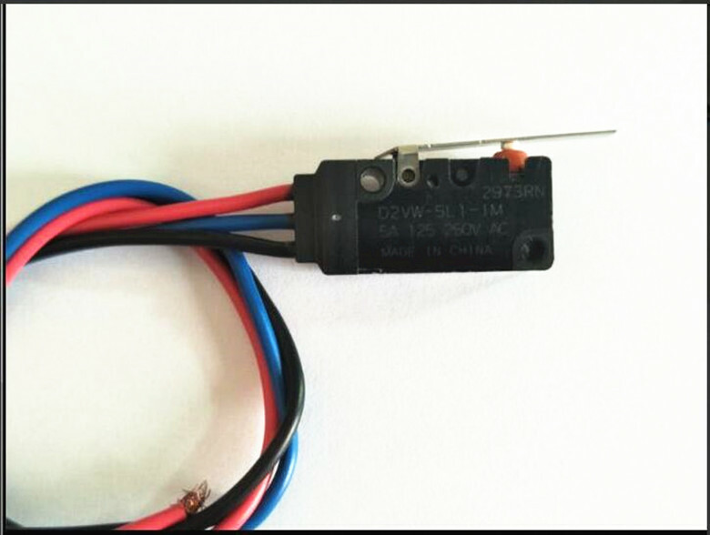 Waterproof Micro Switch D2VW-5L2-1M with Wire 5A Sealed Micro Switch
