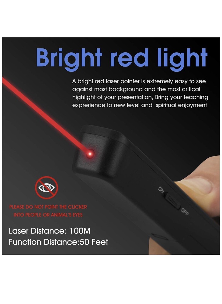 Wireless Powerpoint Presenter Hyperlink Multi-Media Volumn Control RF 2.4GHZ