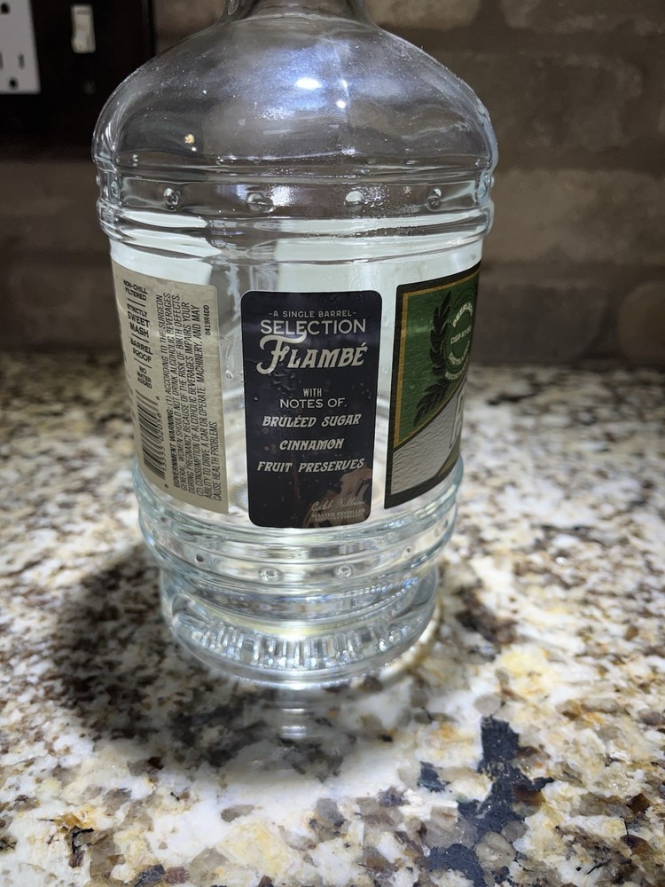 Empty Signed Peerless Barrel Proof Rye Single Barrel Selection “Flambé”