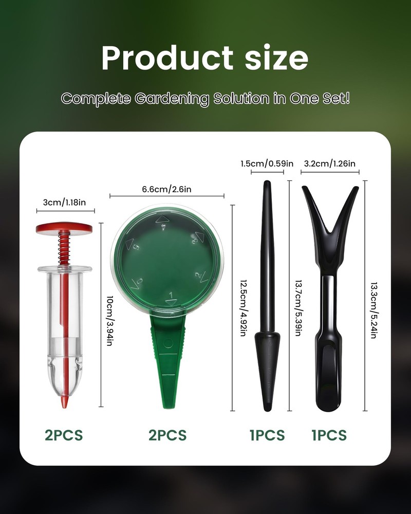 Mini Seed Spreader Set, Seed Planter Tool for Small Seed, Tiny Seed Dispenser...