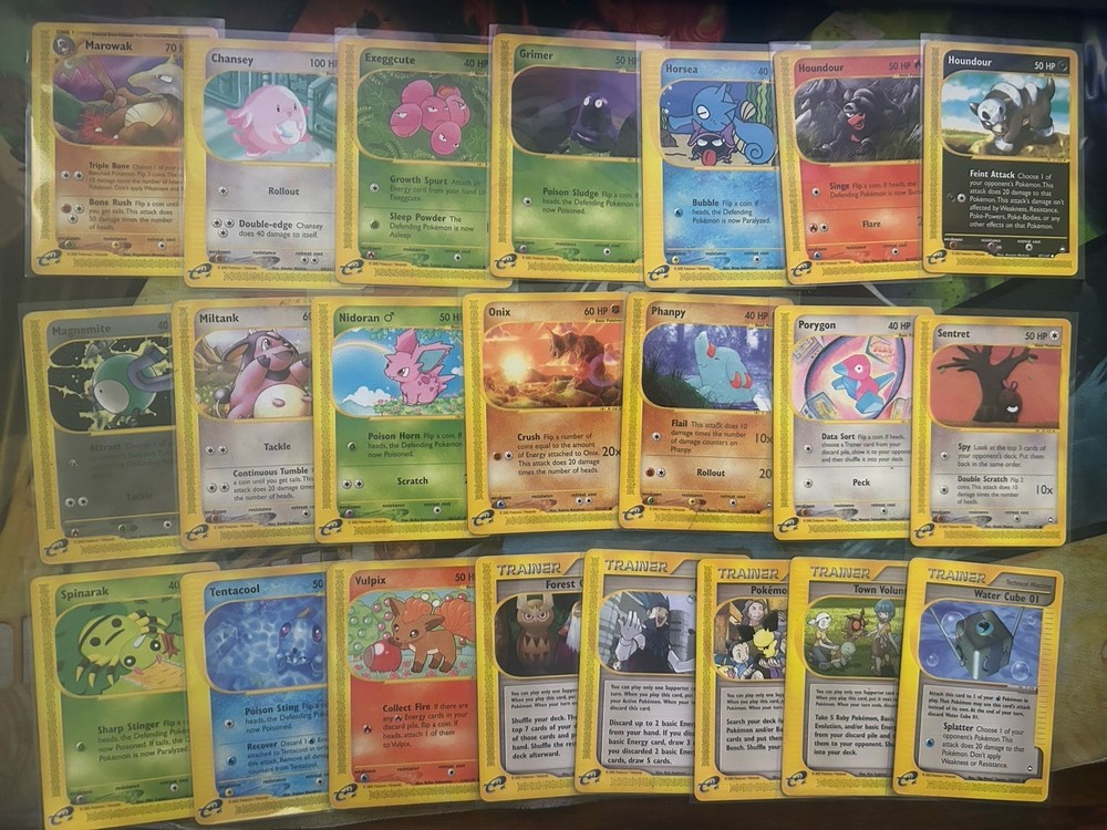 Pokemon Aquapolis Commons Uncommons E-readers Vintage Authentic