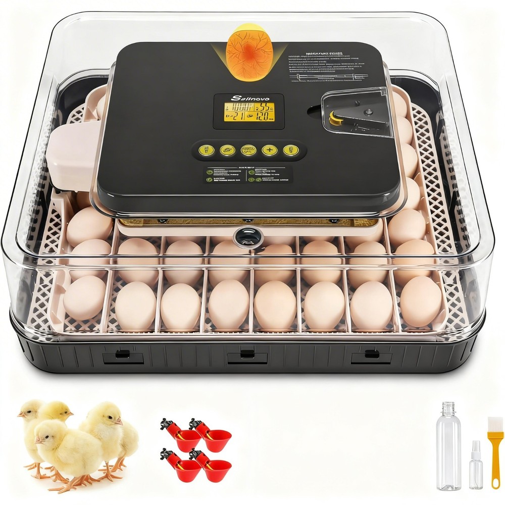 Automatic Egg Incubator for Hatching with Automatic Turning and Humidity- 56Eggs