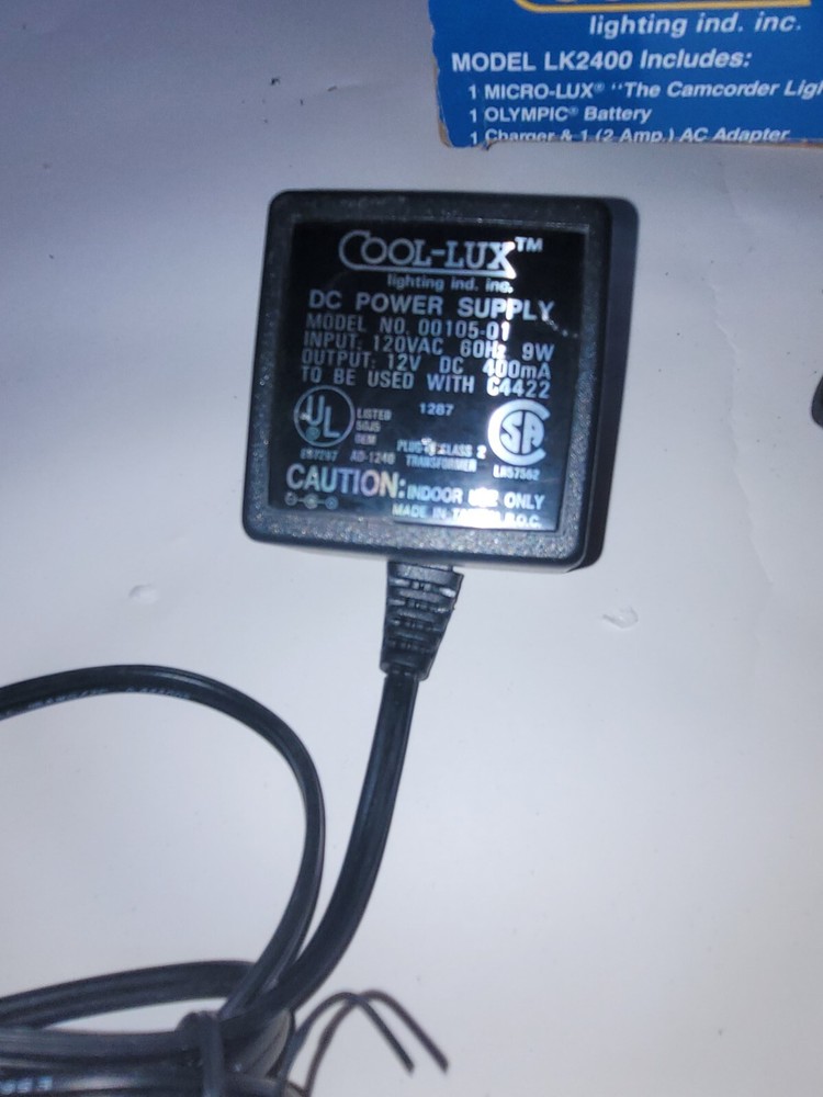 Cool-Lux Micro-Lux AC Adaptor & Power Supply. Accessories