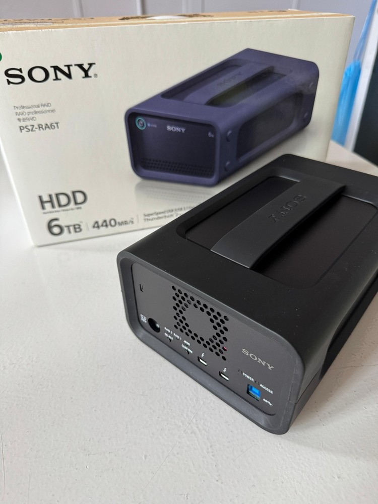 Sony Thunderbolt 2 RAID Array 4TB 6TB 2-Bay USB 3.0 Hard Drive PSZ-RA4T
