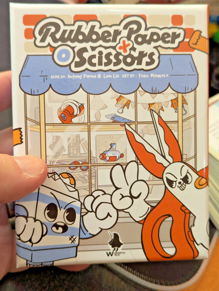 RUBBER PAPER SCISSORS Board Game 100% COMPLETE 2023