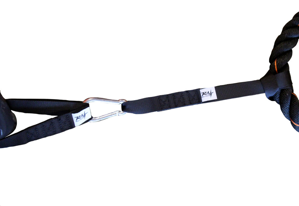 Premium Battle Rope Anchor Strap Kit, Polyester Webbing, Stops Rope Damage
