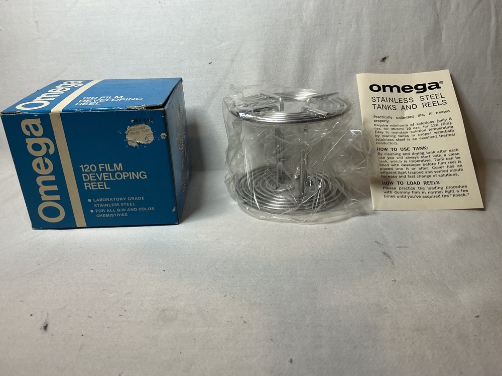 OMEGA 120 FILM DEVELOPING REEL. NEW.