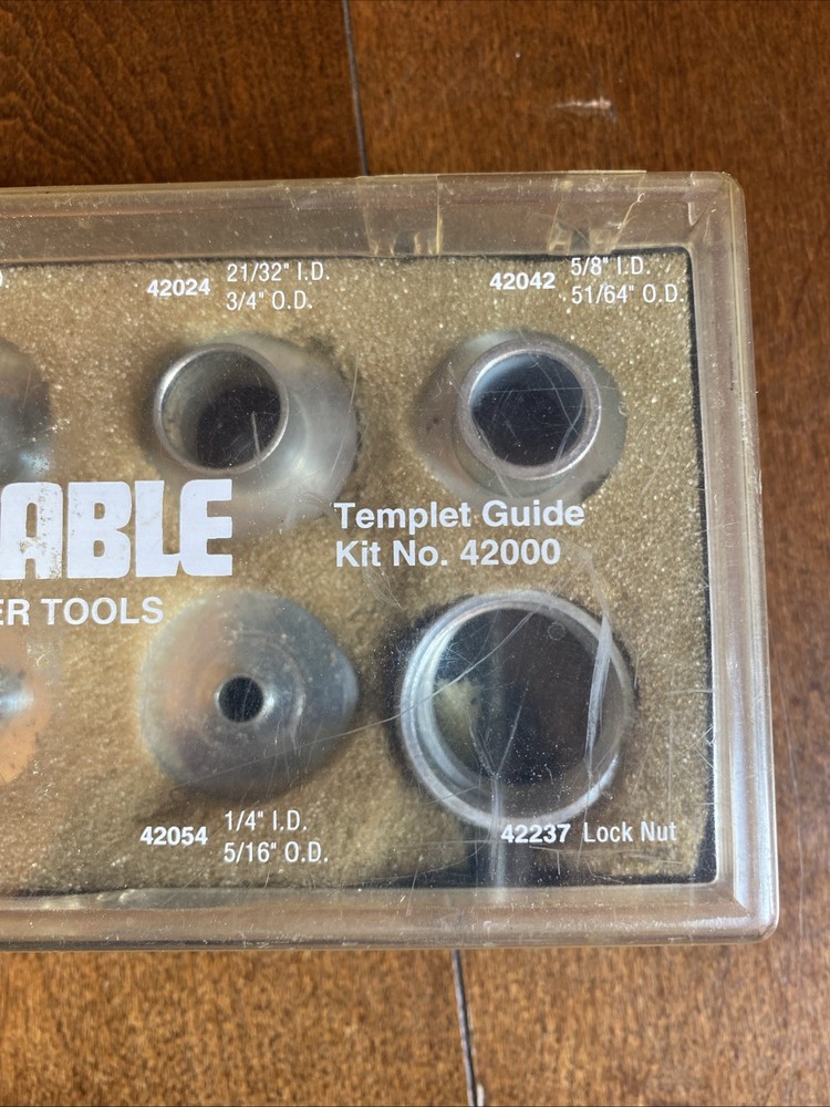 Router Templet Guide…. PORTER CABLE Kit No 42000