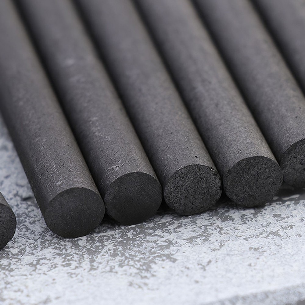 12Pcs Graphite Rod Diameter Electrode for Melting Mixing Applications