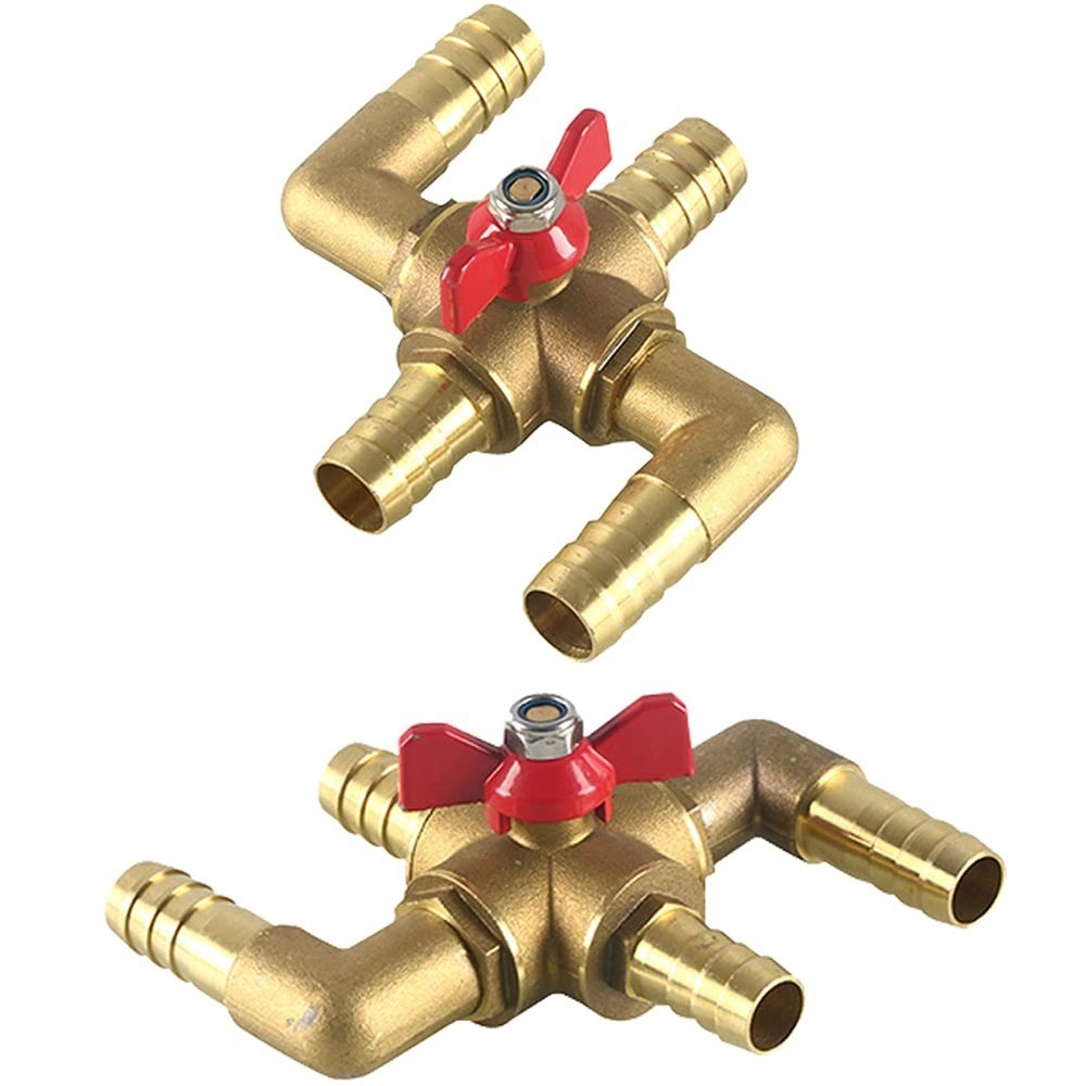 All Solid Brass Body Automobile Integrated 4-Way Heating Water Manual Control...