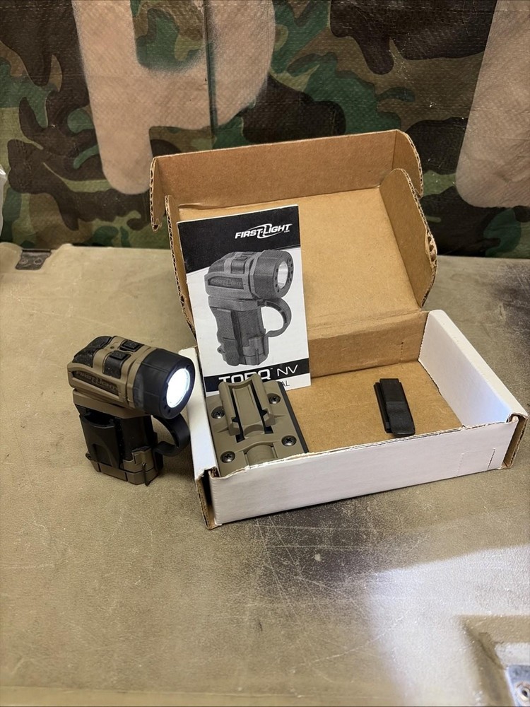First Light Torq Med Kit Tactical Military Flashlight with MOLLE Blade Mount