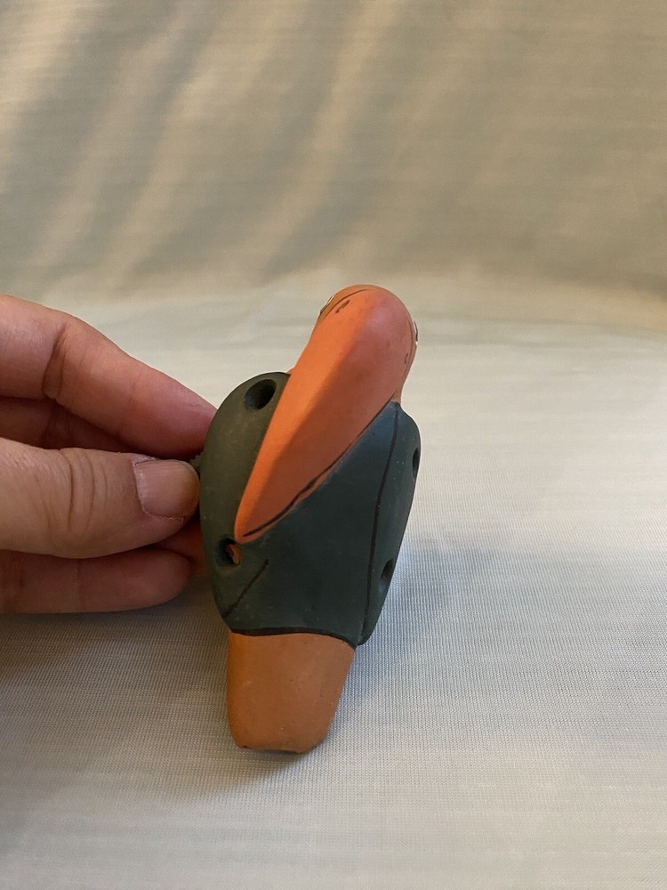 Peru Peruvian Clay Whistles Toucan Parrot