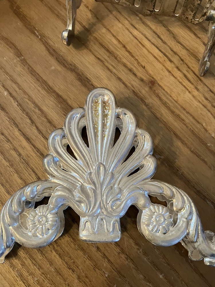 3 Pc Silver Plated Buffet Caddies Tarnish
