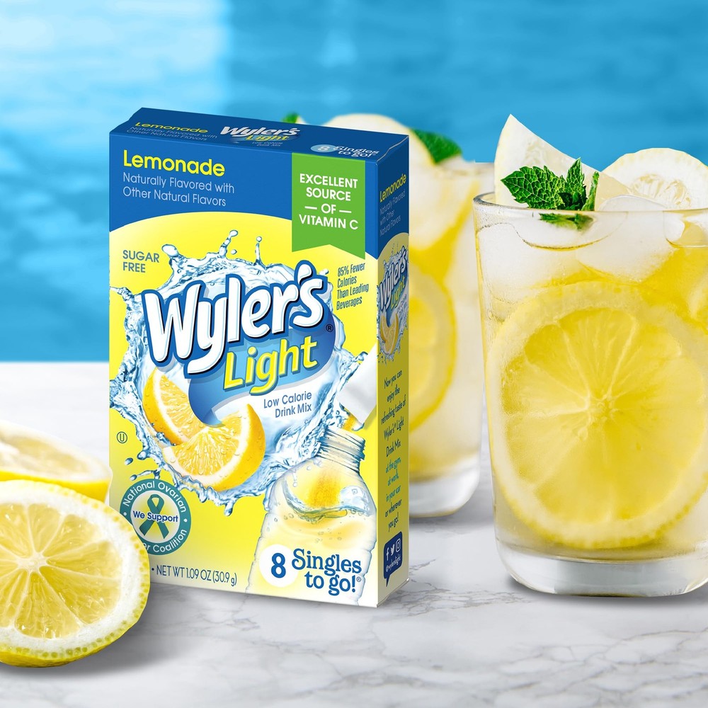 Lemonade Drink Mix Powder Packets, 12 Boxes, 8 Servings Each