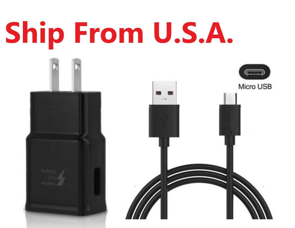 Adaptive Fast Charger Adapter + Micro USB Cable For Amazon Kindle
