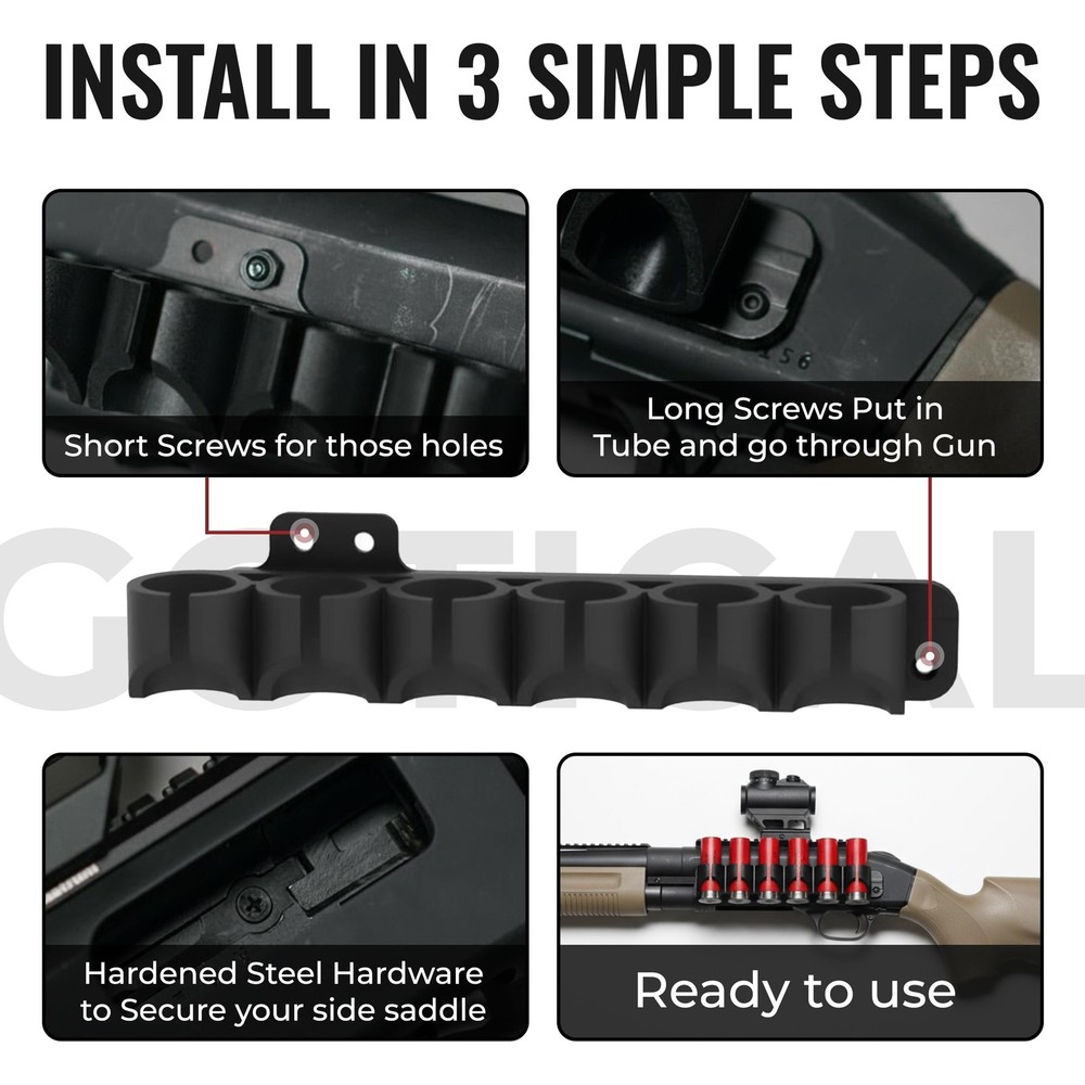 Gotical Receiver Mounted Shell Carrier Side