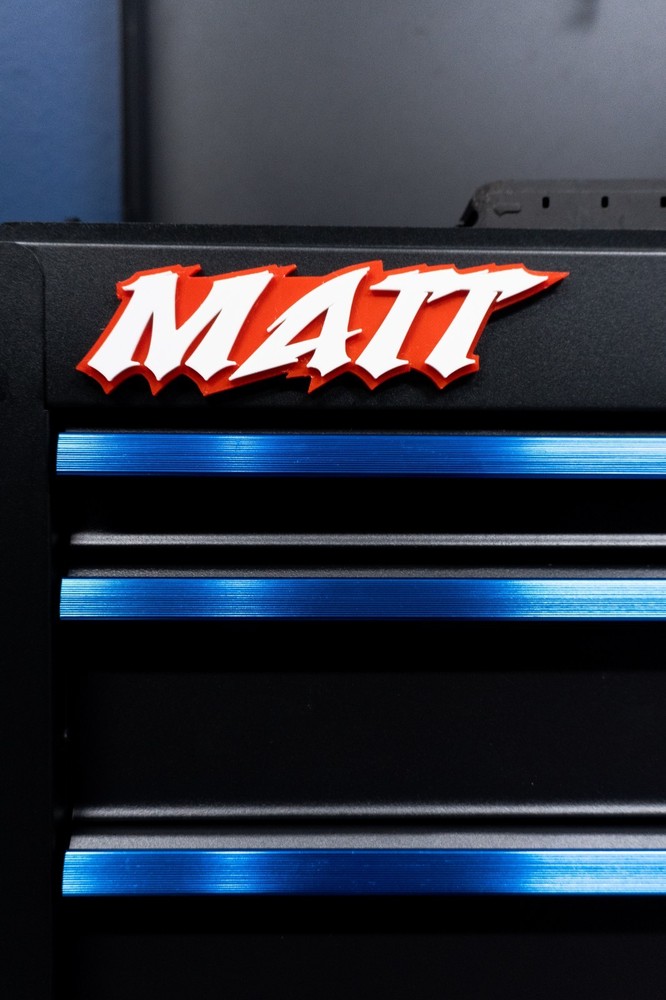 Personalized Toolbox Name Tag Magnetic Milwaukee Style