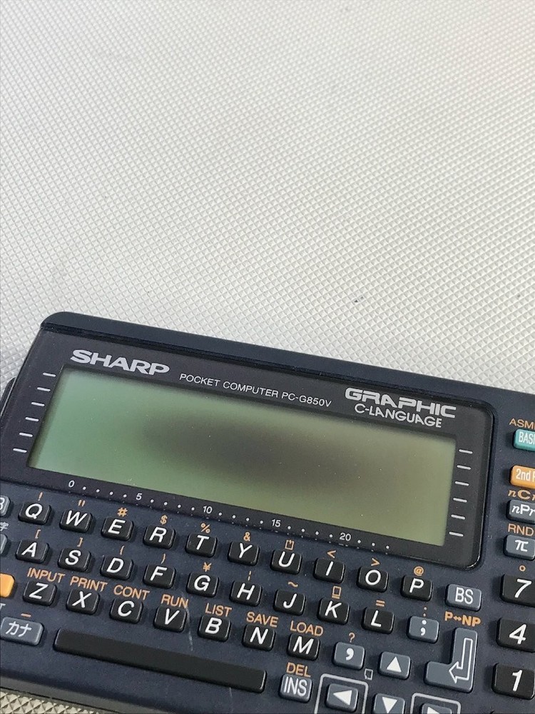 SHARP PC-G850V Pocket Computer Built-in Buzzer Used Tested