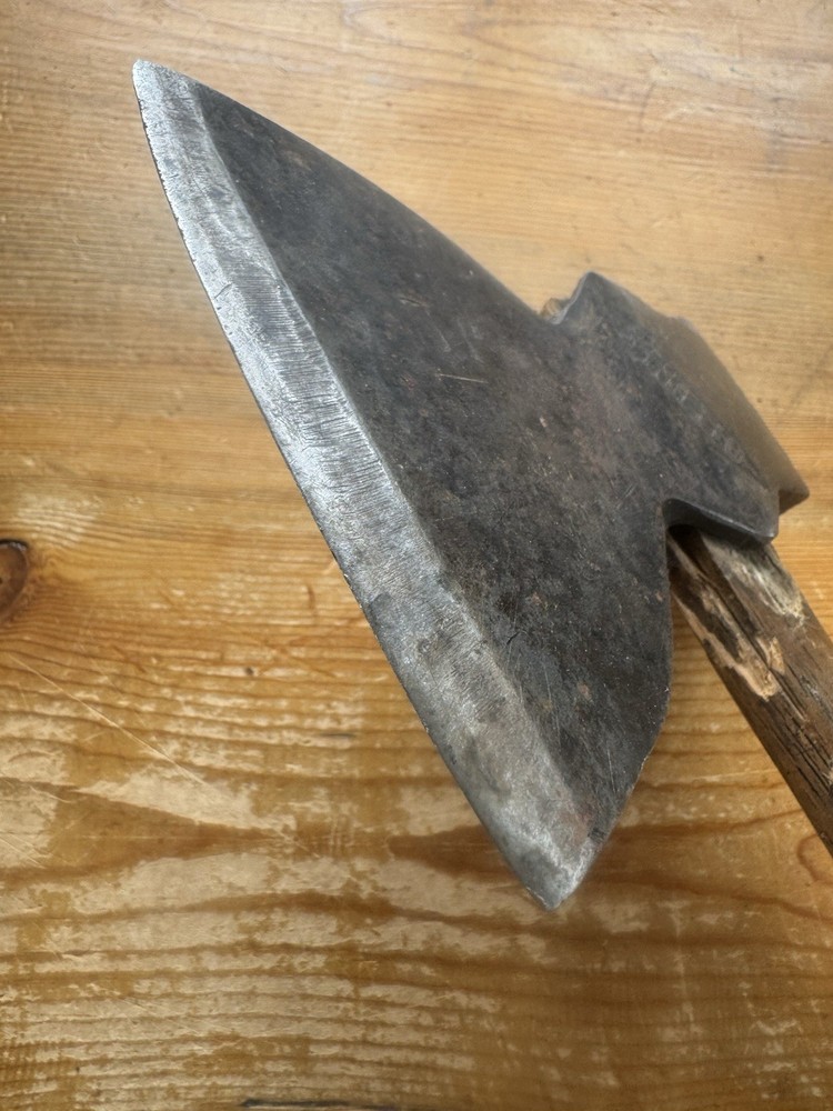 Embossed STILETTO Hatchet Vintage Hewing Axe