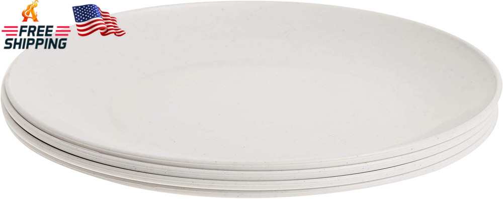 Nordic Ware Polypropylene Plates Microwave Serveware, 10", White