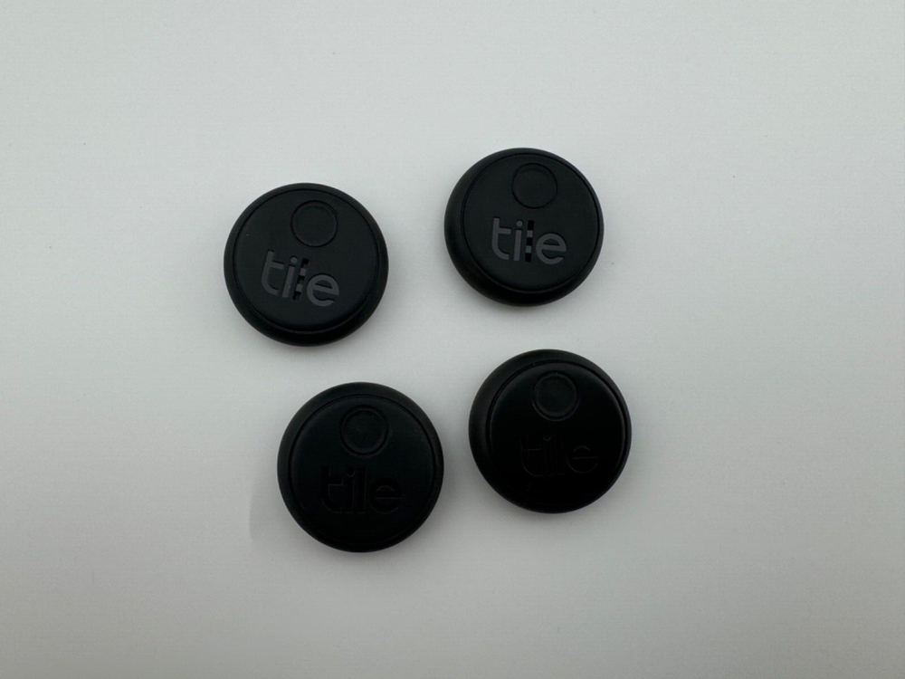 [4-PACK] TILE STICKER (2020) SMALL ADHESIVE BLUETOOTH TRACKER FINDER LOCATOR
