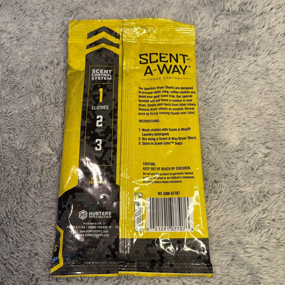 Scent-A-Way Max Dryer Sheets(15 Pack)