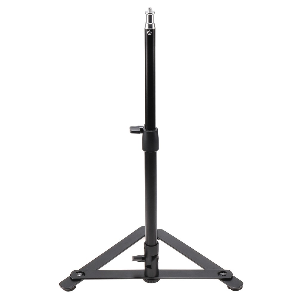 Adjustable Desktop LED Ring Light Stand Base Support Bracket 1/4" Screw Black