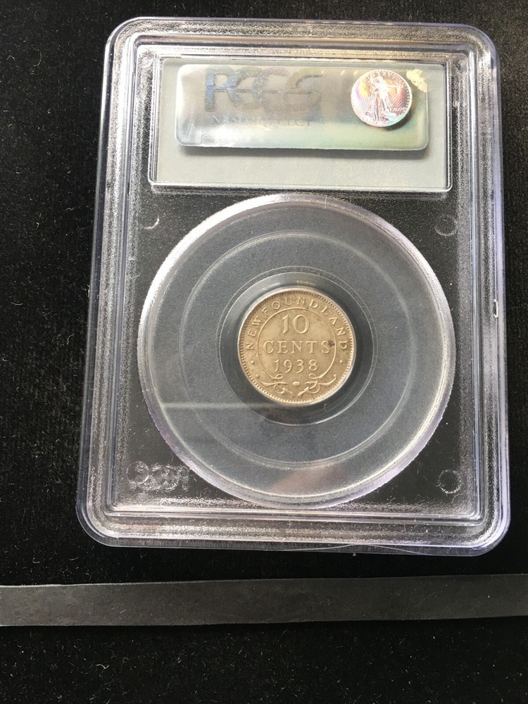 1938 PCGS Graded Newfoundland ¢10 Cent **MS-63**