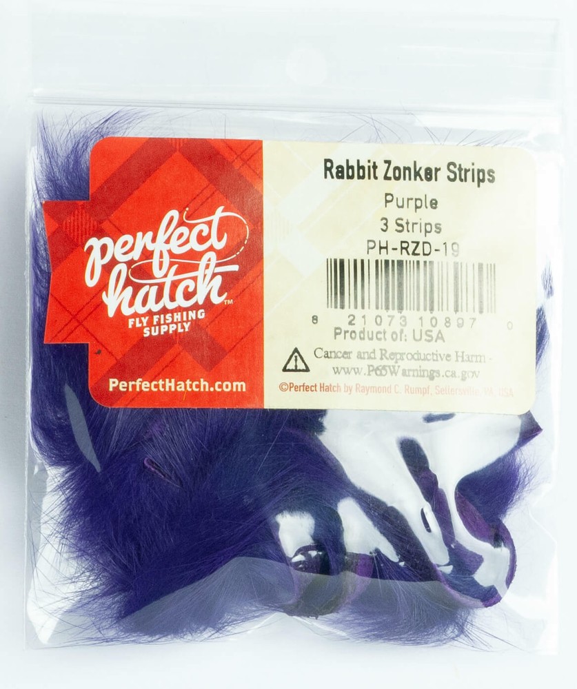 Perfect Hatch Rabbit Zonker Strips for Fly Tying