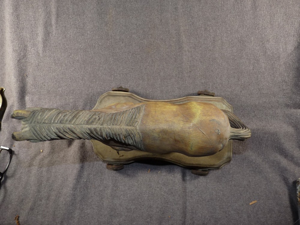 Old Wood Carved Horse Pull Toy