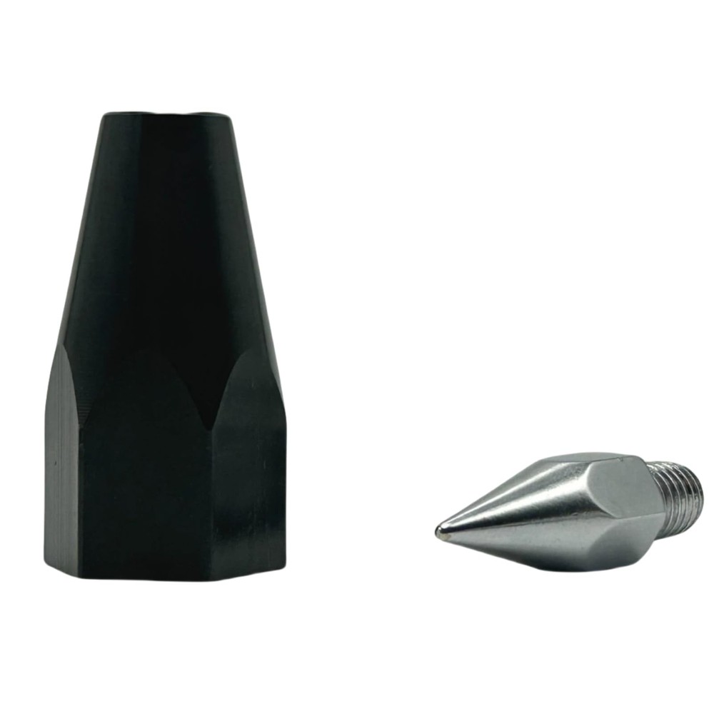 5 PCS Surveying Prism Pole Tip Pointed Sharp Point Replaceable 5/8 Thread
