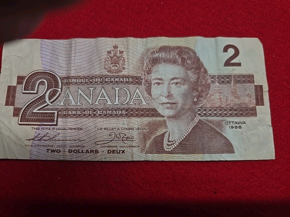 1986 Ottawa $2 Note