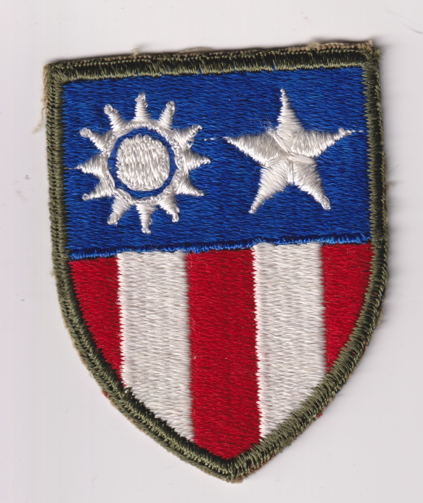 China Burma India patch CBI US Army real WWII make