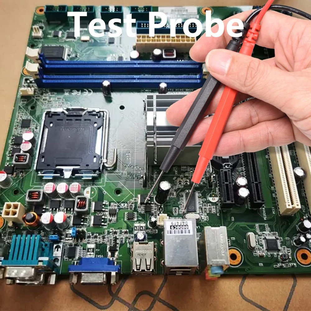 16-in-1 Multimeter Test Leads Kit, Replaceable Silicone Jumper Wires with Electr