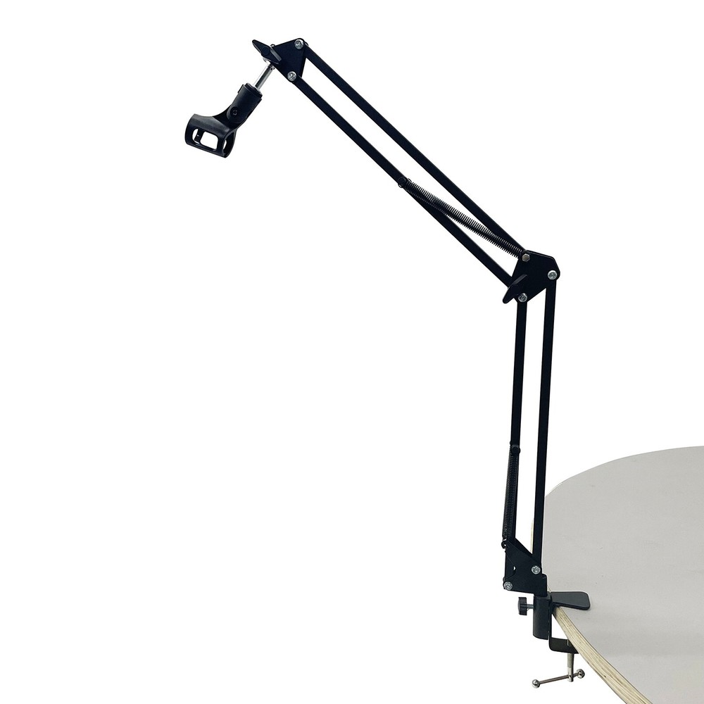 Microphone Stand Suspension Arm Mounting Bracket Black for Studio Broadcast