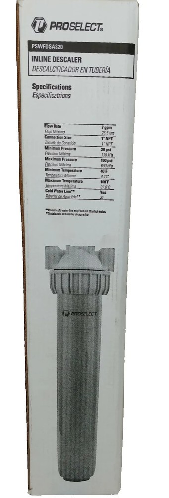 PROSELECT PSWFDSAS20 Inline Descaler System