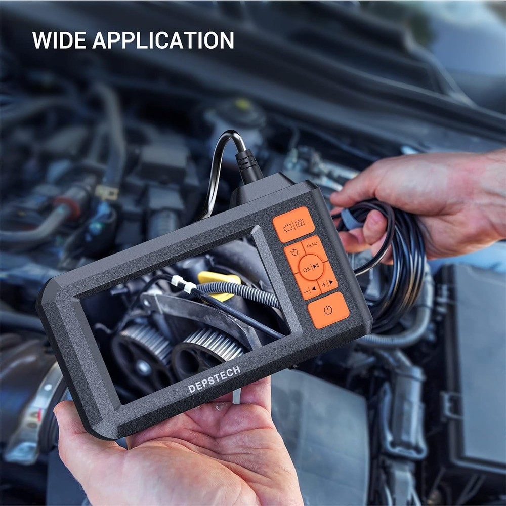 Waterproof Borescope, 4.3" LCD Screen, 16.5FT Cable