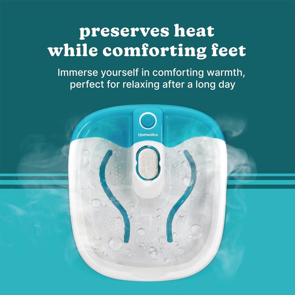 Bubble Mate Foot Spa Toe Touch Controlled Foot Bath with Invigorating Bubbles