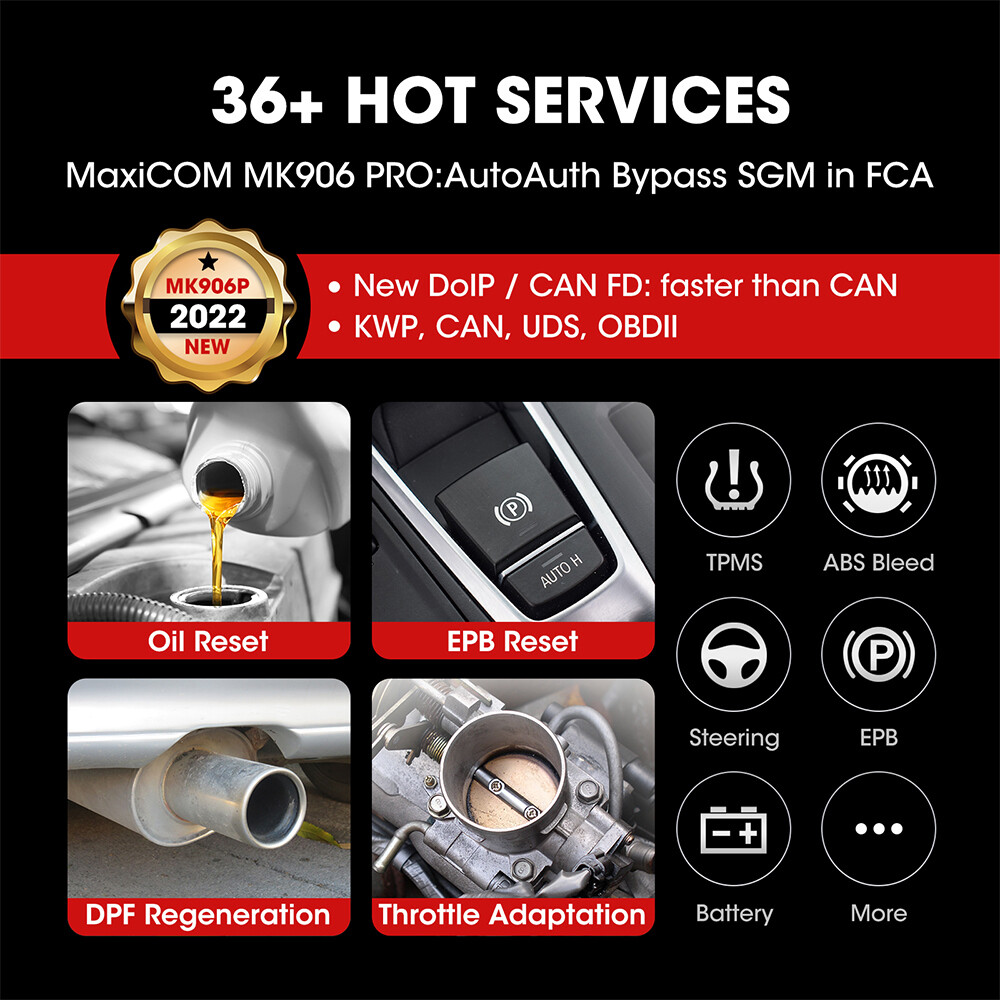 2024 Newest Autel MaxiSys MK906 Pro Coding Full System Diagnostic Scanner Tool