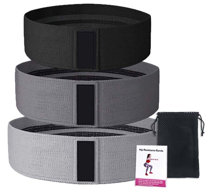 Resistance Bands - 3 Piece Set with Mesh Bag