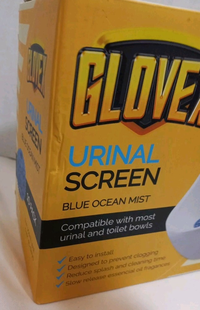 Glovex Urinal Screen Blue Ocean Mist 10 Pack New