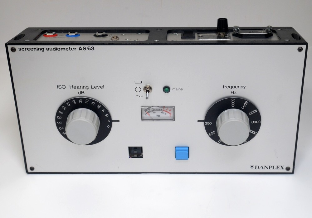 Danplex AS63 Screening Audiometer Hearing Diagnostic Telephonics Rastronics USA