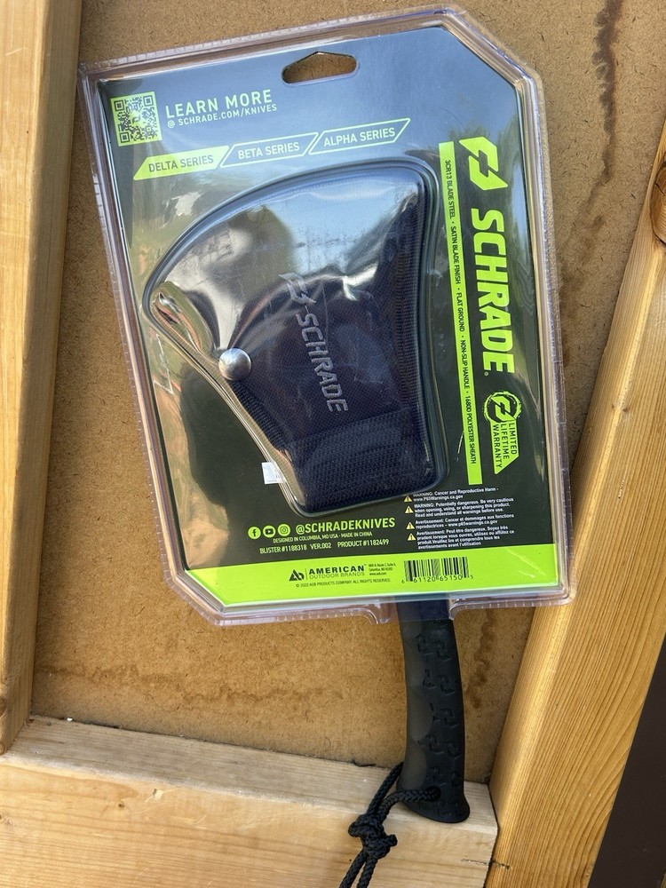 Shrade Bedrock Camp Axe Hatchet NEW