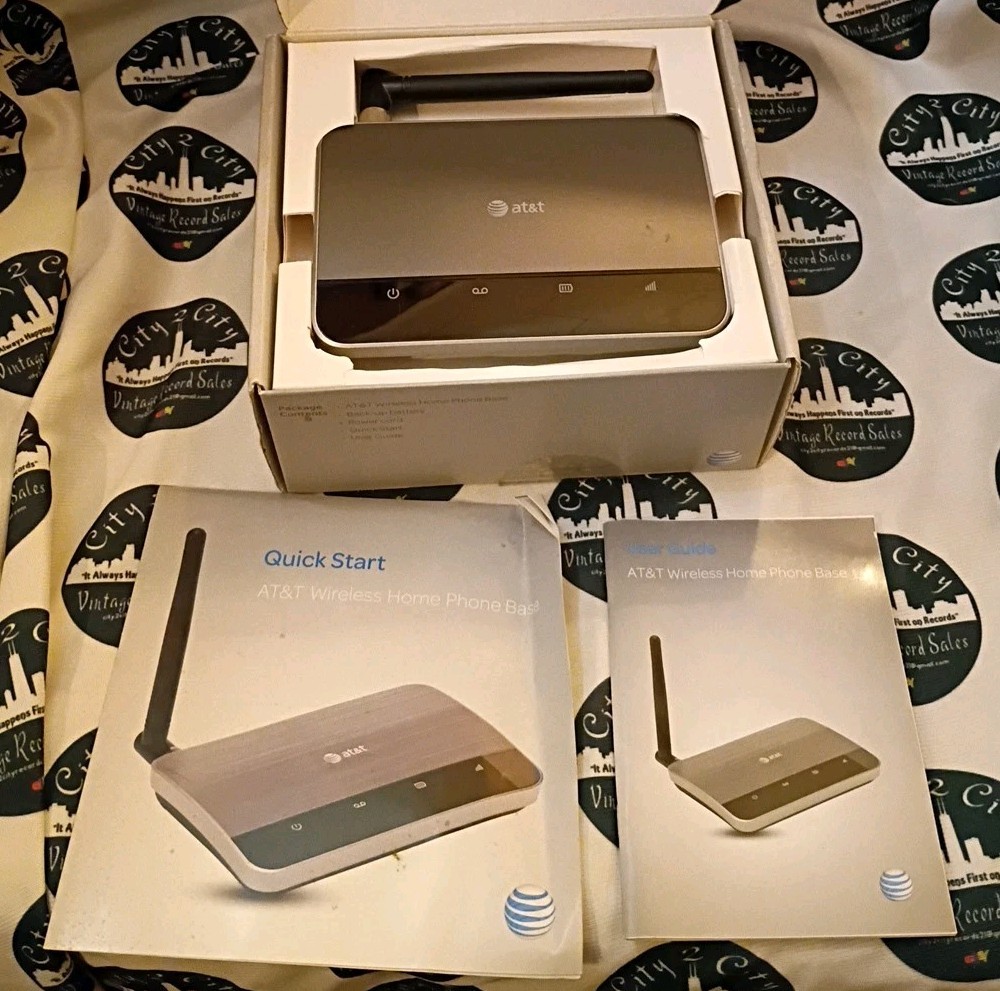 AT&T Wireless Home Phone Base Model WF720 Silver Open Box Complete
