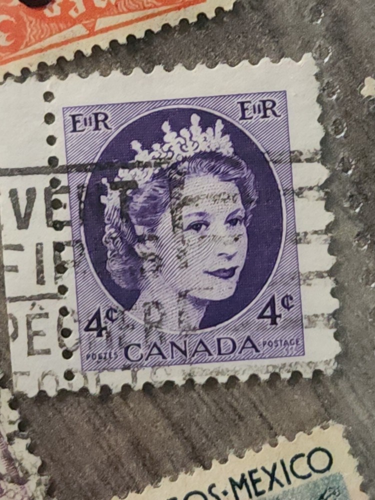 Canada Foreign 4c Purple Stamp Used - #A390