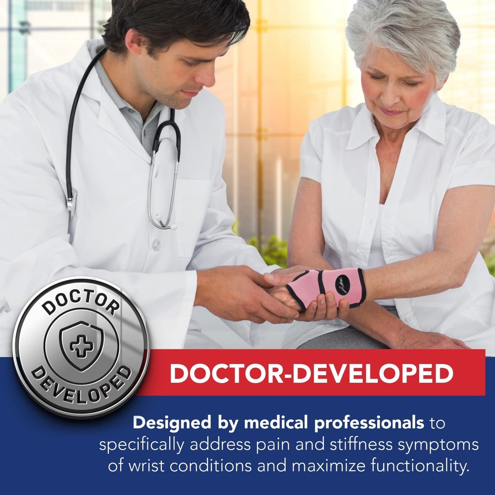 Dr. Arthritis Doctor Developed Comfy, Lightweight, Wrist Support-Strap-Brace-Han