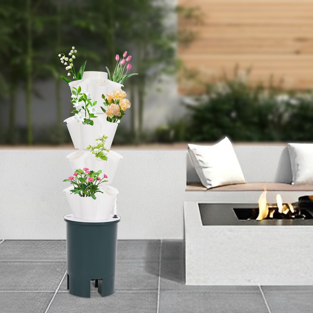 Hydroponics Growing System Kit Vertical Planting Tower 20 Hole Hydroponic Tower