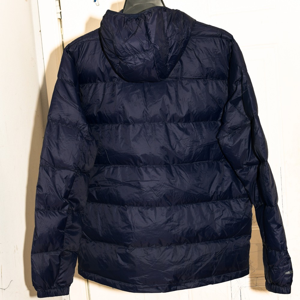 Blue NWT Eddie Bauer Men’s Hooded Down Jacket