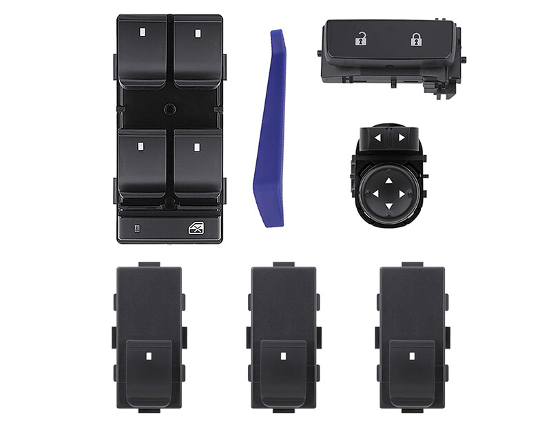 Window Switch+Door Lock+Mirror Control for 2007-2013 Chevy GMC Driver+Passenger